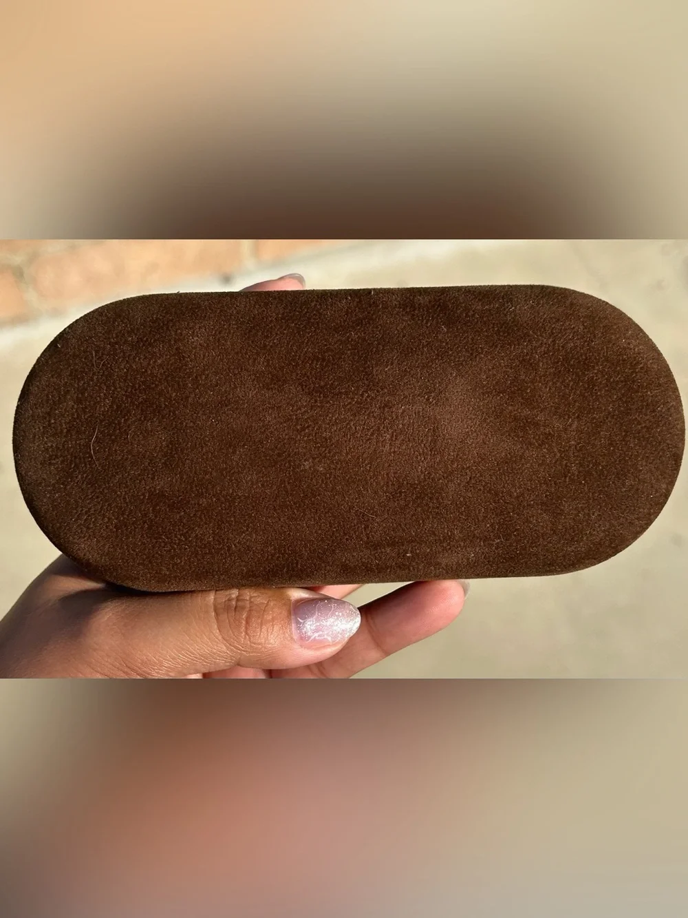 Tom Ford Brown Suede Eyewear Case